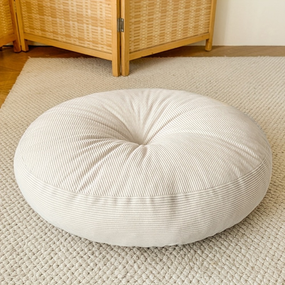 Meditation Cushion Zafu - 두꺼운 원형 쿠션, 부드럽고 편안한 풀필드