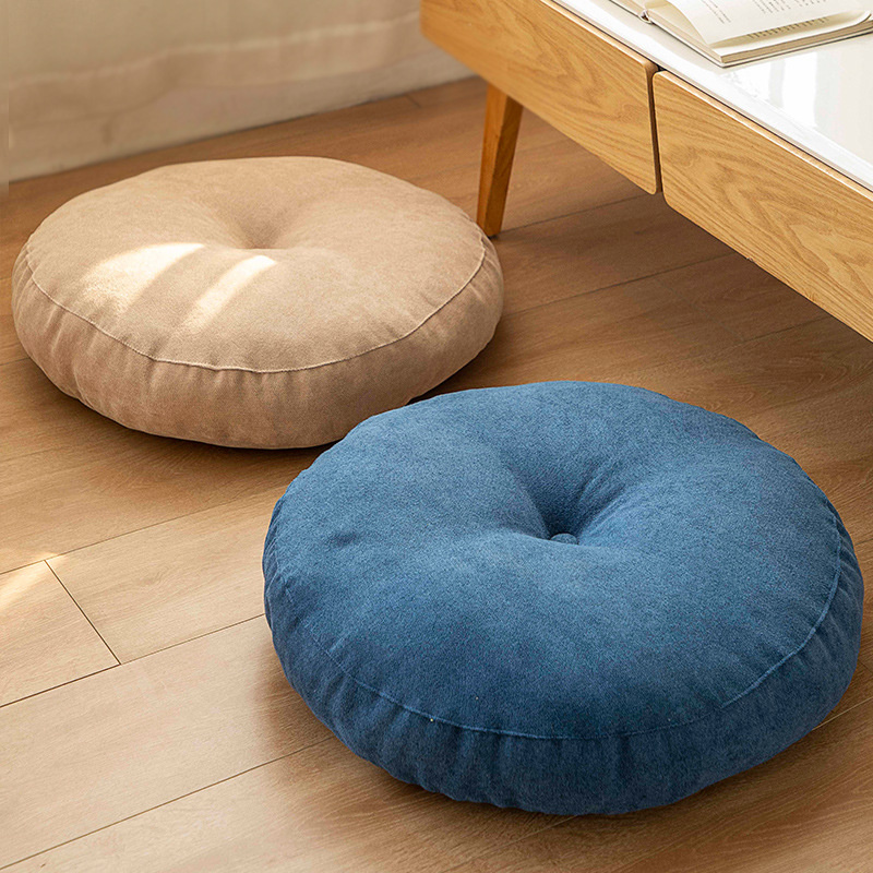Meditation Cushion Zafu - 라운드 플로어 시트 베개, 단색 명상