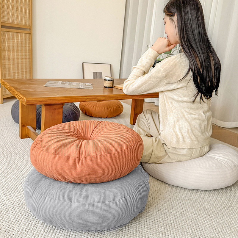 현대적인 스타일의 두꺼운 코듀로이 매우 부드러운 둥근  - Meditation Cushion Zafu 리뷰 및 가격