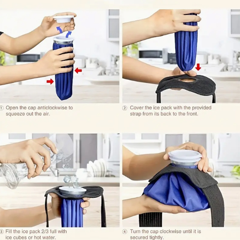 아이스팩 랩 고정 스트랩, 조절 가능한 무릎 보호대 탄 - Pa Health & Wellness Zoominfo 리뷰 및 가격