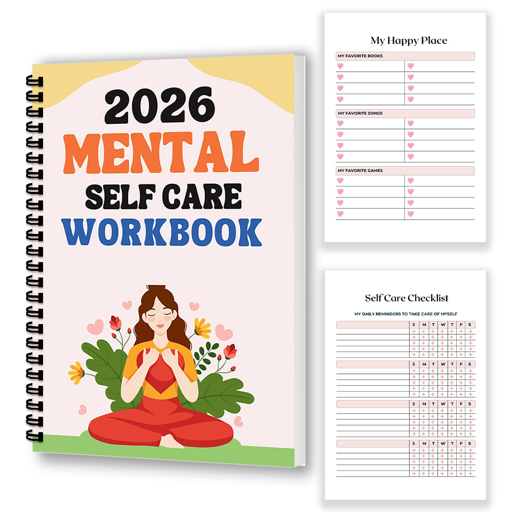 1PC 2026 마음챙김 정신 자기 관리 워크북: 웰니 - Health Wellness Yoga 리뷰 및 가격